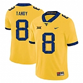 West Virginia Mountaineers 8 Keith Tandy Yellow College Football Jersey Dzhi,baseball caps,new era cap wholesale,wholesale hats